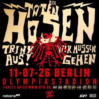 Die Toten Hosen - Trink Aus! Wir Müssen Gehen - Tour 2026